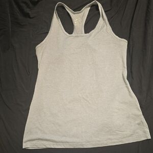 Nike Gray Fitted Sleeveless Tank Top
